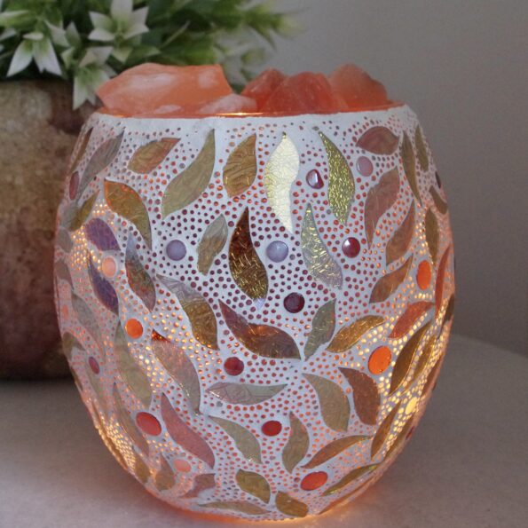 Mosaic Vase Salt Lamps