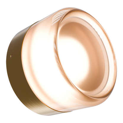 Gull Frosted or Ribbed Acrylic & Steel Wall Light