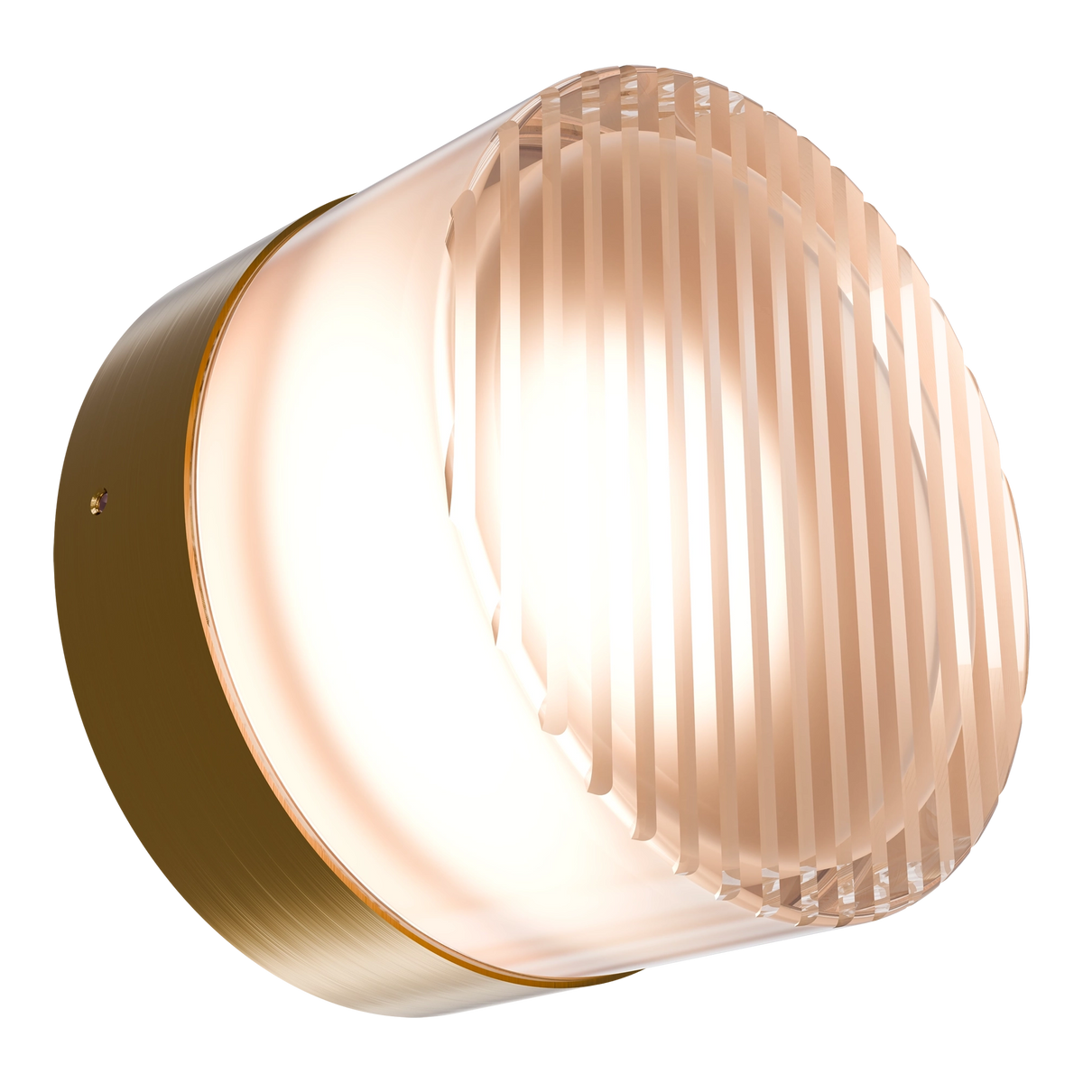 Gull Frosted or Ribbed Acrylic & Steel Wall Light