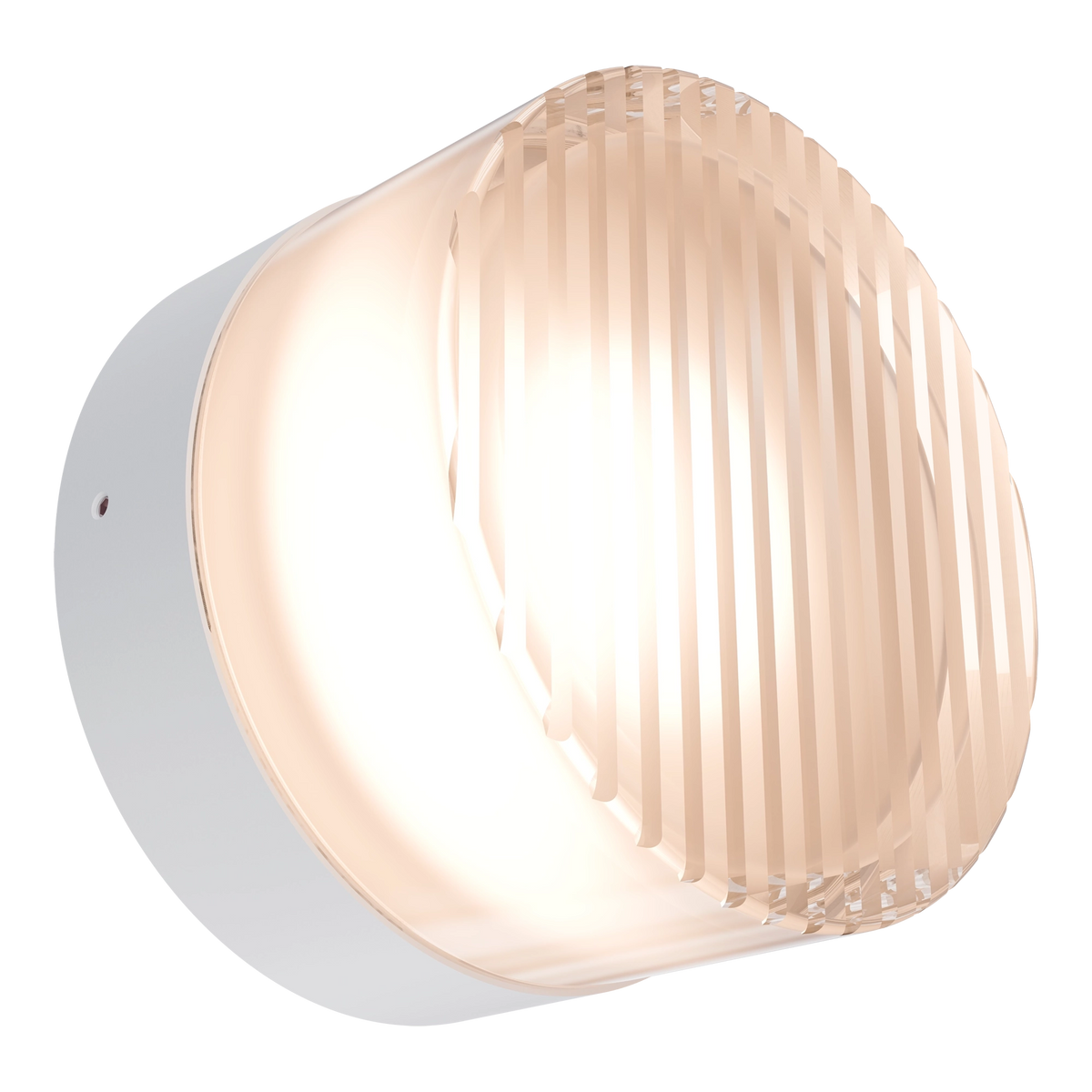Gull Frosted or Ribbed Acrylic & Steel Wall Light