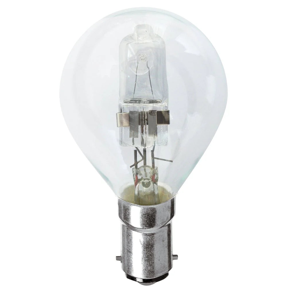Clear Halogen Fancy Round Globe