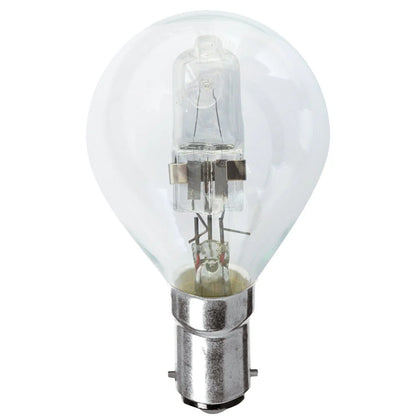 Clear Halogen Fancy Round Globe