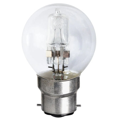 Clear Halogen Fancy Round Globe