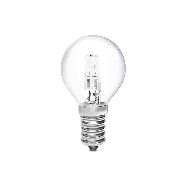 Clear Halogen Fancy Round Globe