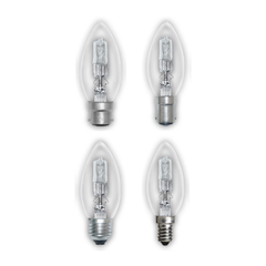 Clear Halogen Candle Globe