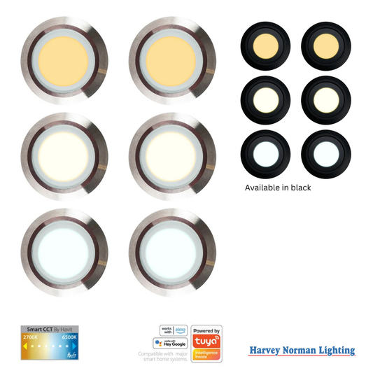 Flame 6LT DIY 316SS Deck Light Kit Tri-Colour