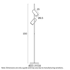 Kindle 2LT Floor Lamp