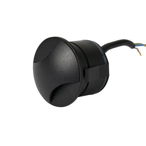 Kroll 2 3W LED Step Light Black 240V 3000k