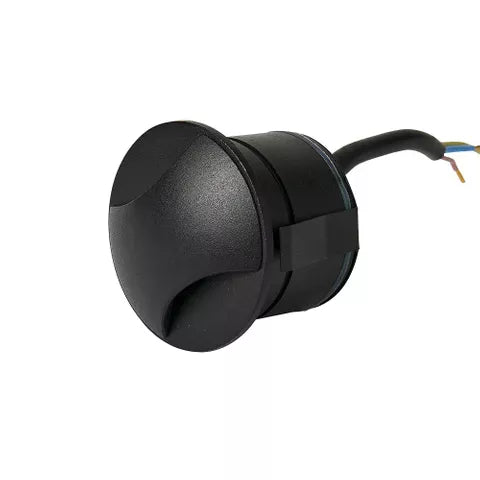 Kroll 2 3W LED Step Light Black 12V 3000k