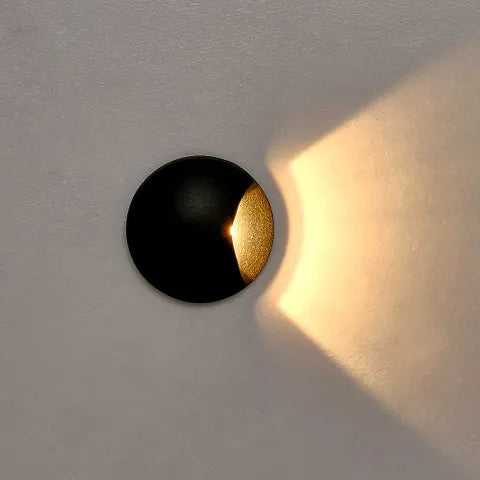 Kroll 1 3W LED Step Light Black 240V 3000k