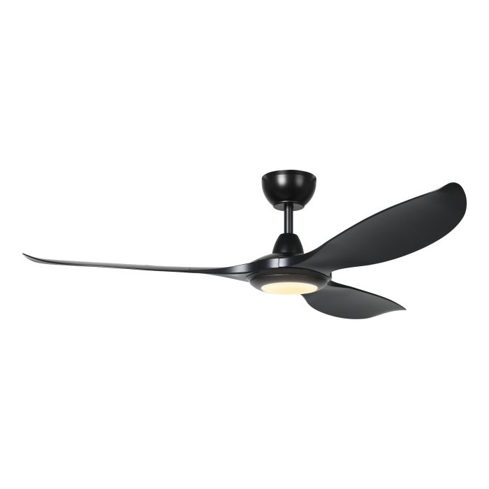 Kurrawa 72" DC Ceiling Fan Black with LED Light