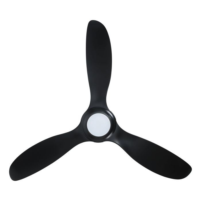 Kurrawa 72" DC Ceiling Fan Black with LED Light