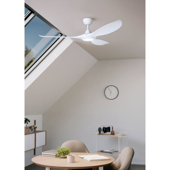 Kurrawa 72" DC Ceiling Fan White with LED Light