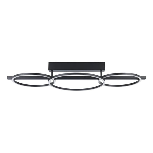 Lanacera LED Close to Ceiling Light Black
