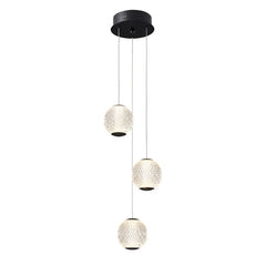 Langdon 3LT Pendant Black Warm White (3000K)