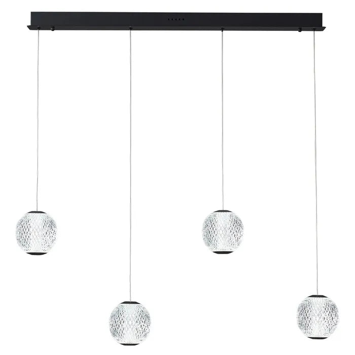Langdon 4LT Bar Pendant Black Daylight (5000K)