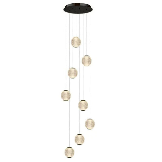 Langdon 8LT Pendant Black Warm White (3000K)