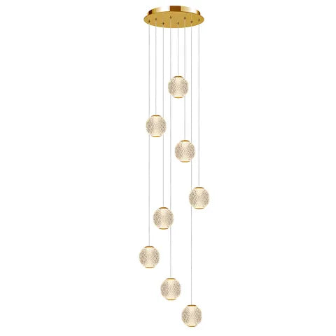 Langdon 8LT Pendant Gold Warm White (3000K)