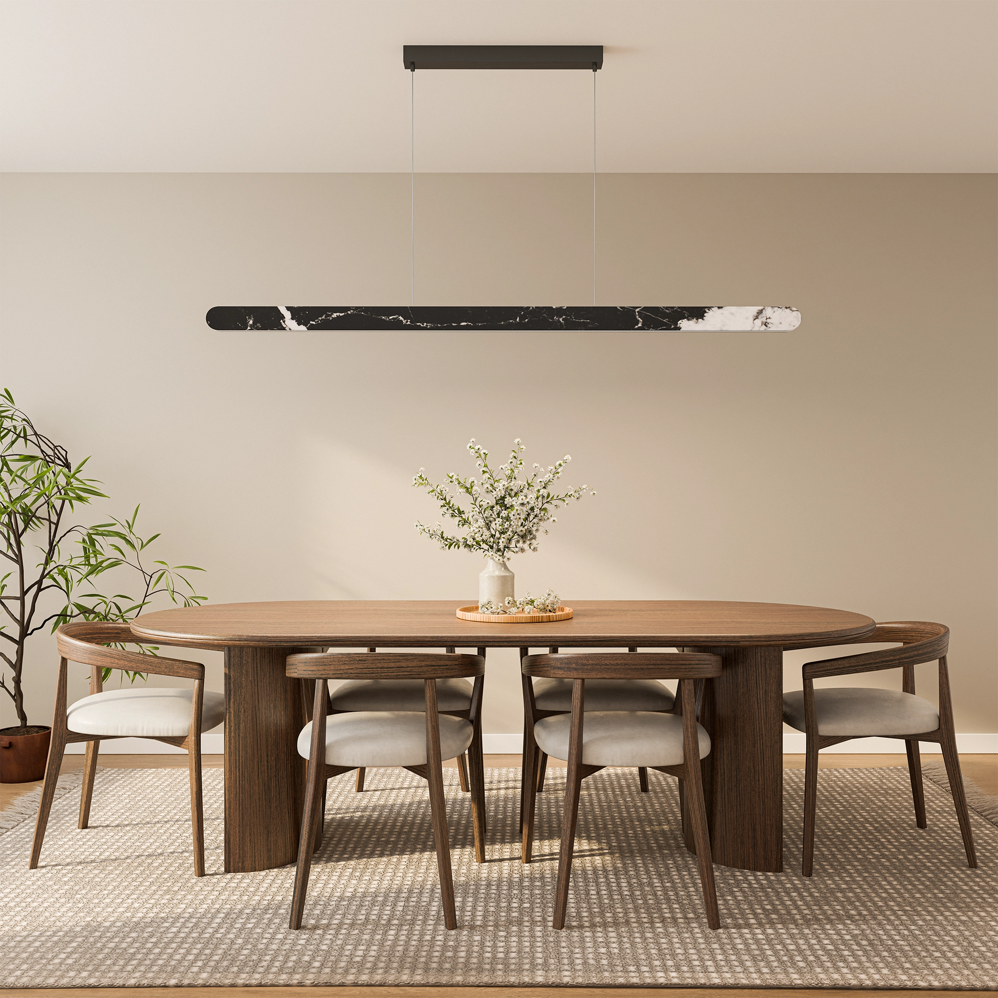 Lanner Marble Linear LED Pendant