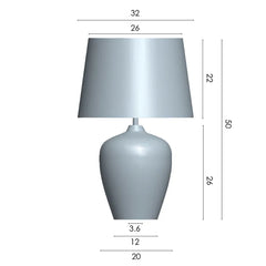 Lena Metallic Table Lamp