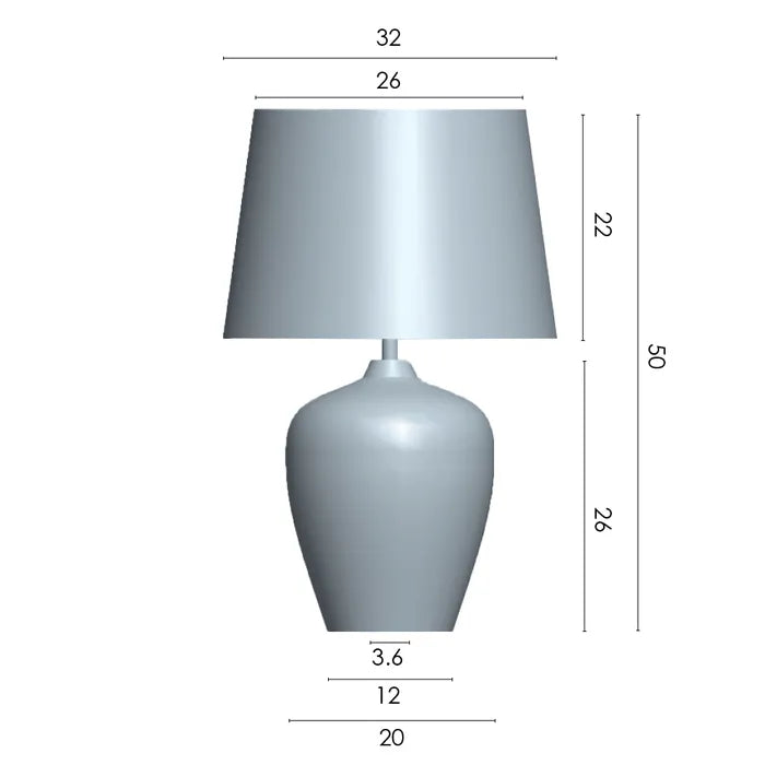 Lena Metallic Table Lamp