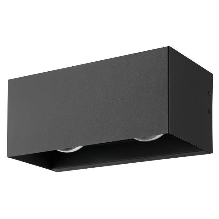 Lesmo Exterior Up/Down Wall Light Black