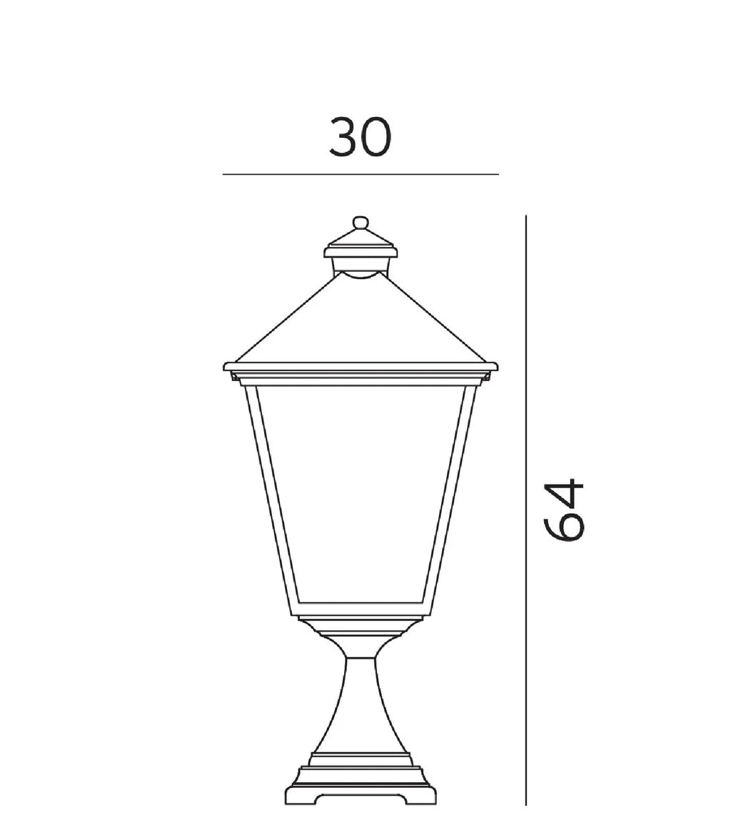 London Exterior Pillar Mount
