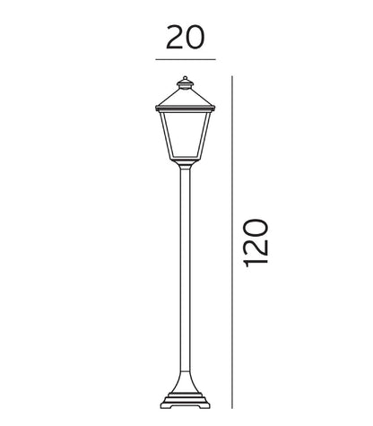 London Exterior Post Light
