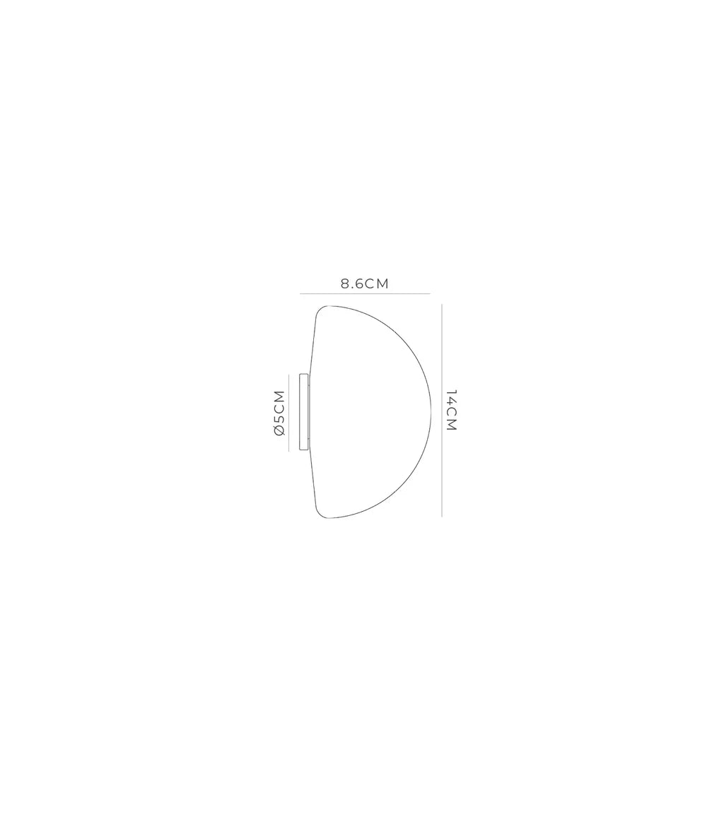 Dome Mirror Wall Light