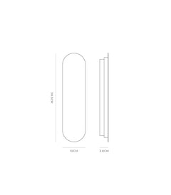 Shadow Long Wall Light White