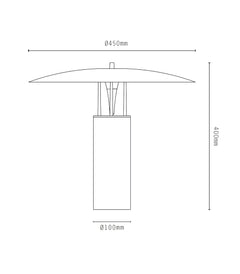 Luna Capiz Table Lamp