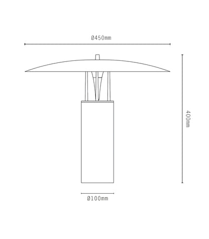 Luna Capiz Table Lamp