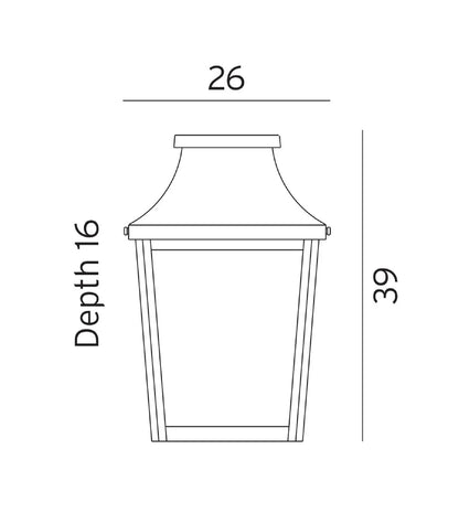 London Flush Wall Light