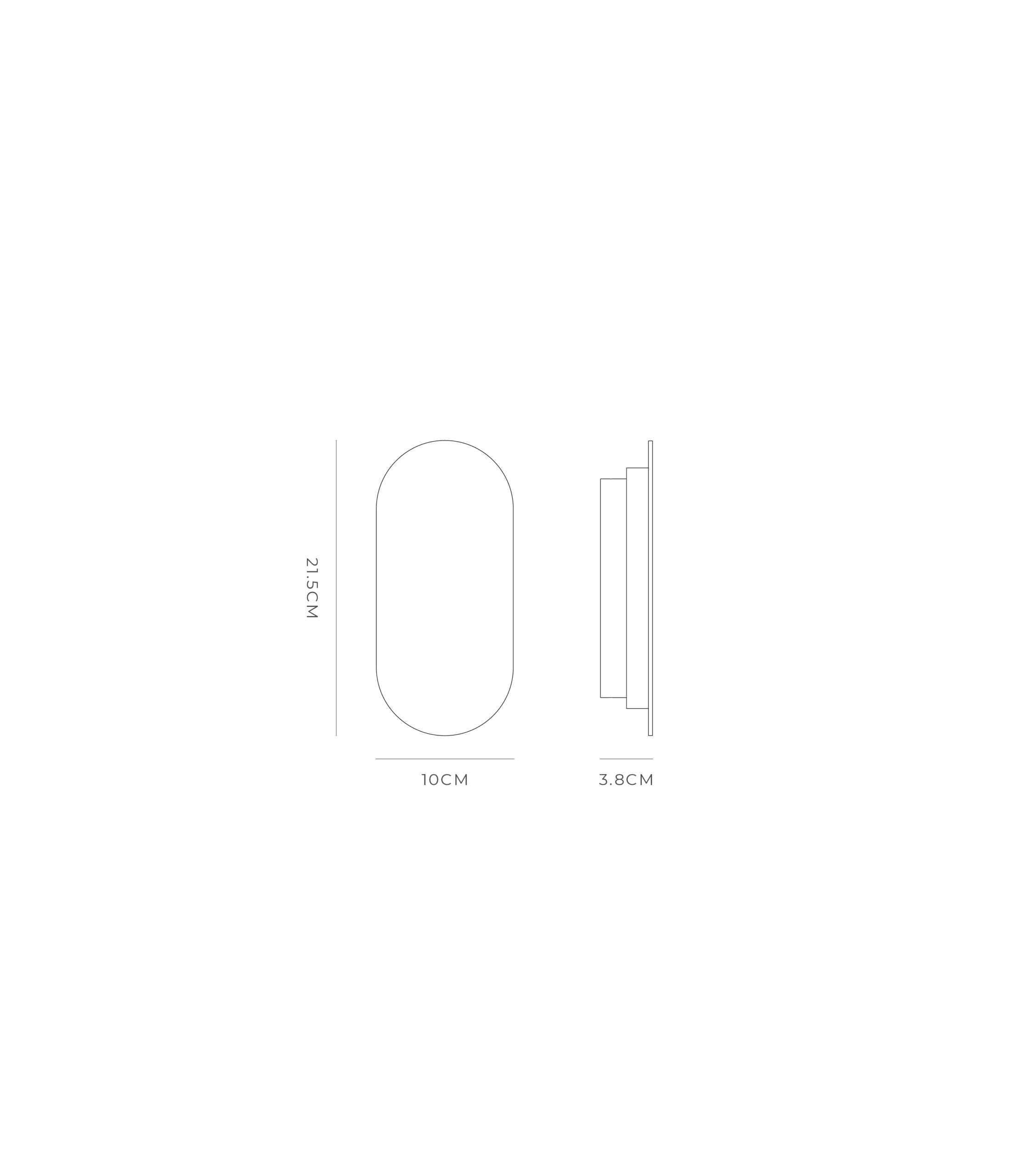 Shadow Mini Wall Light White