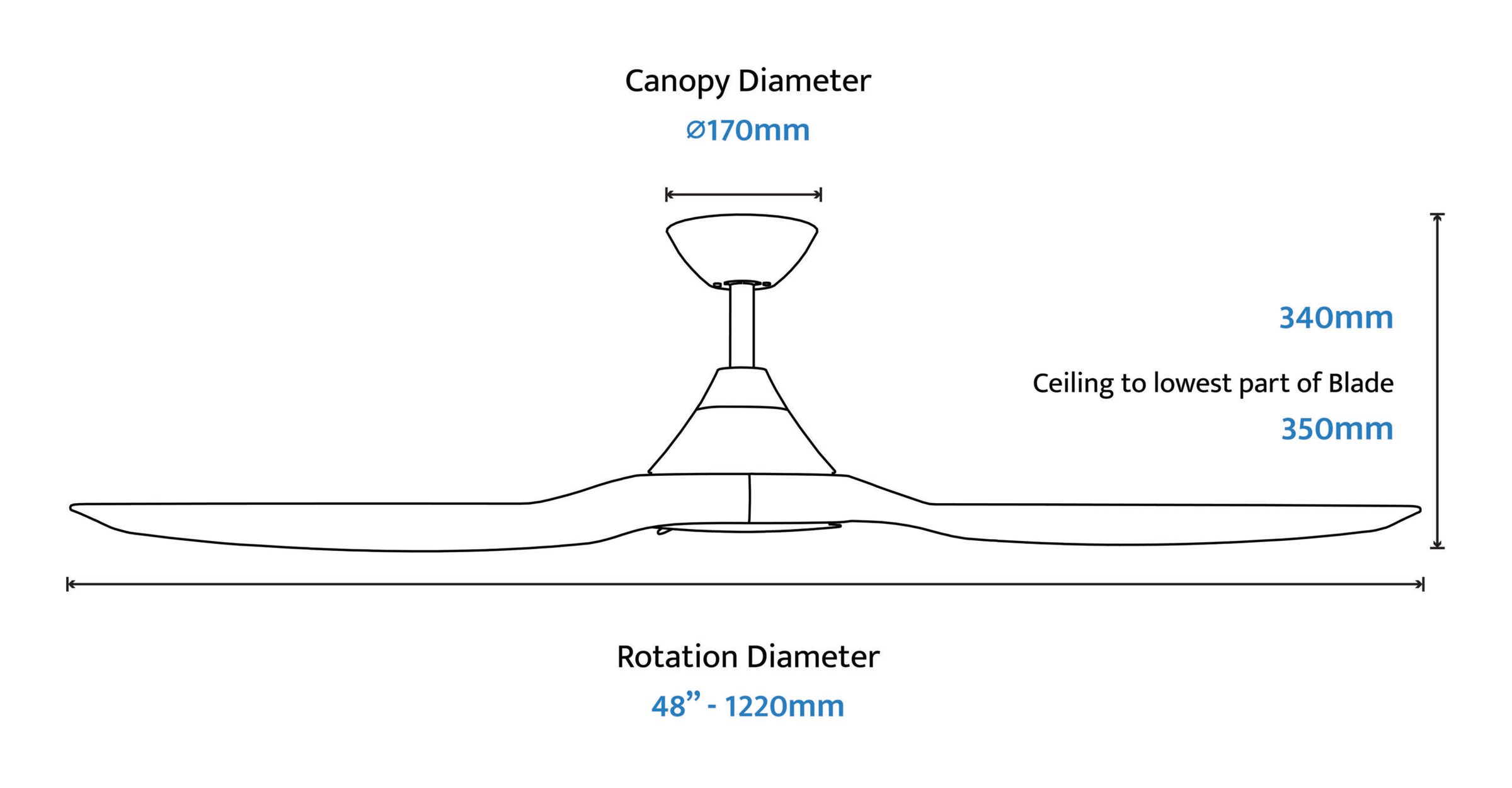 CloudFan 48" Smart DC Ceiling Fan