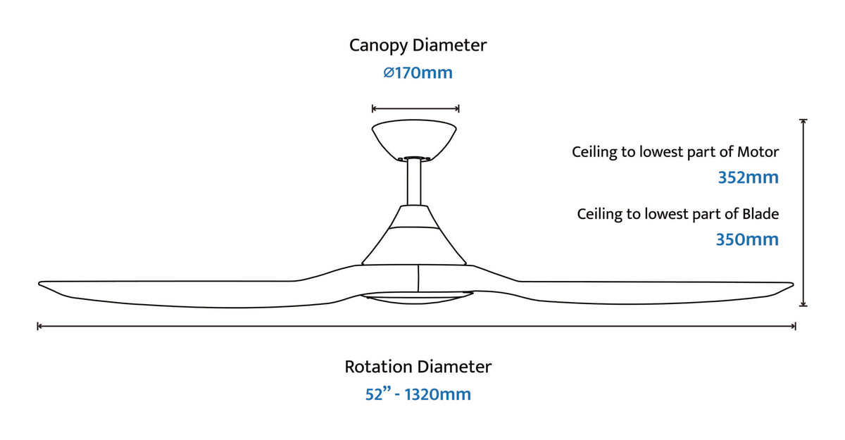 CloudFan 60" Smart DC Ceiling Fan