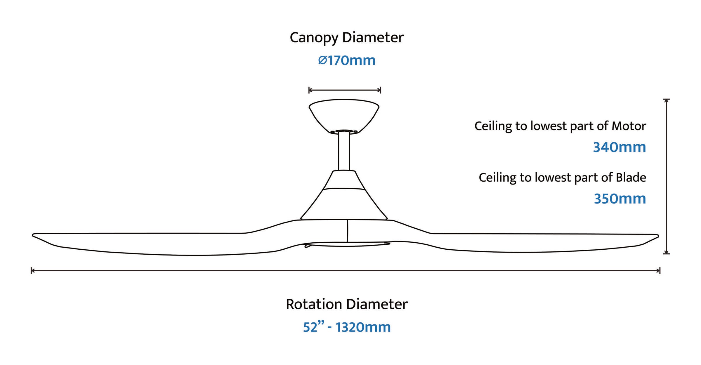 CloudFan 60" Smart DC Ceiling Fan