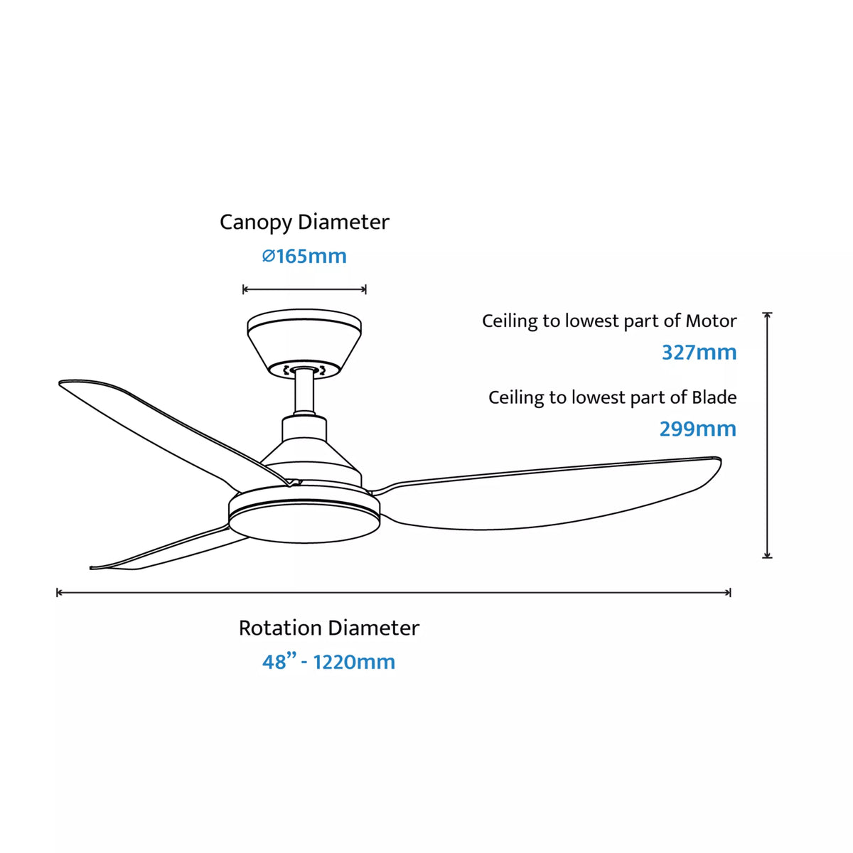 Clayfield 48" Smart DC Ceiling Fan with Remote Control