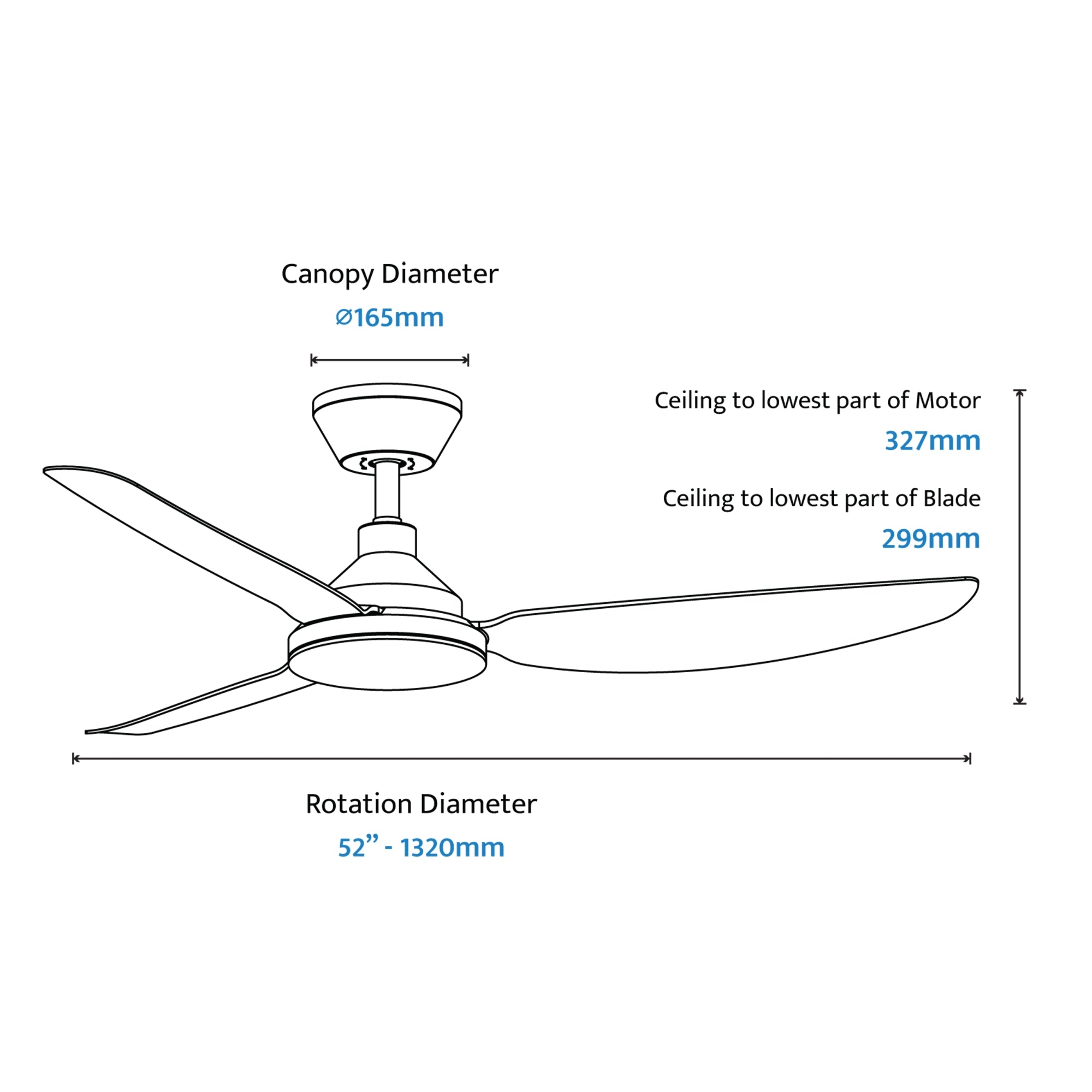 Clayfield 52" Smart DC Ceiling Fan with Remote Control