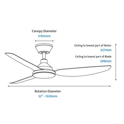 Clayfield 52" Smart DC Ceiling Fan with Remote Control