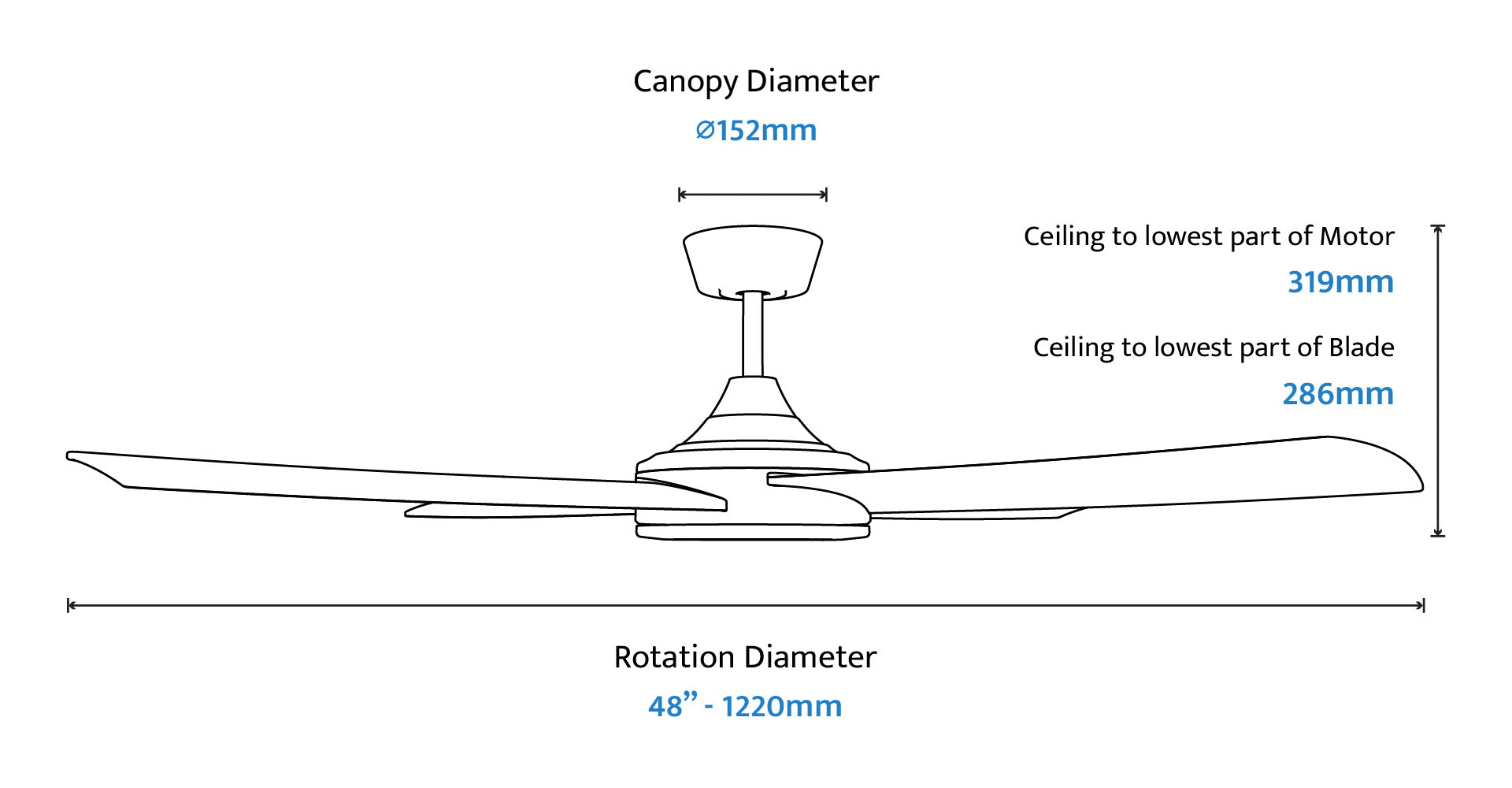 Breeze Silent Pro 48" Smart DC Ceiling Fan