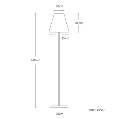 150CM Solar LED Floor Lamp