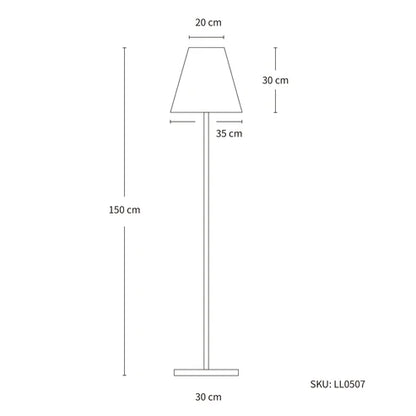 150CM Solar LED Floor Lamp