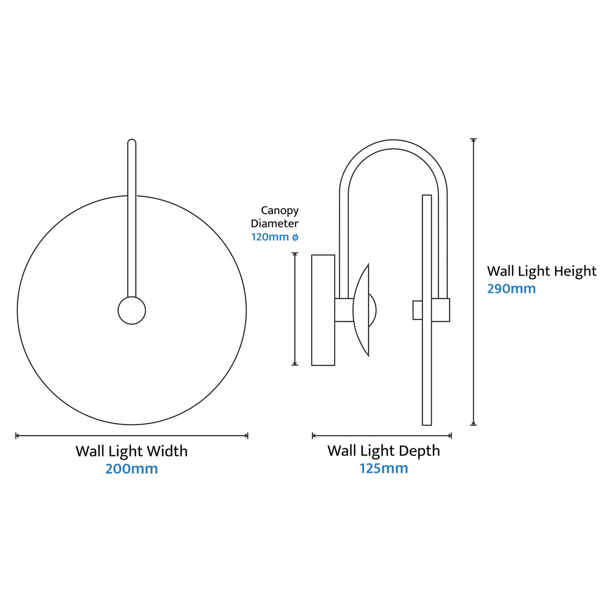 Bower Alabaster Stone Arm Round Wall Light Brass