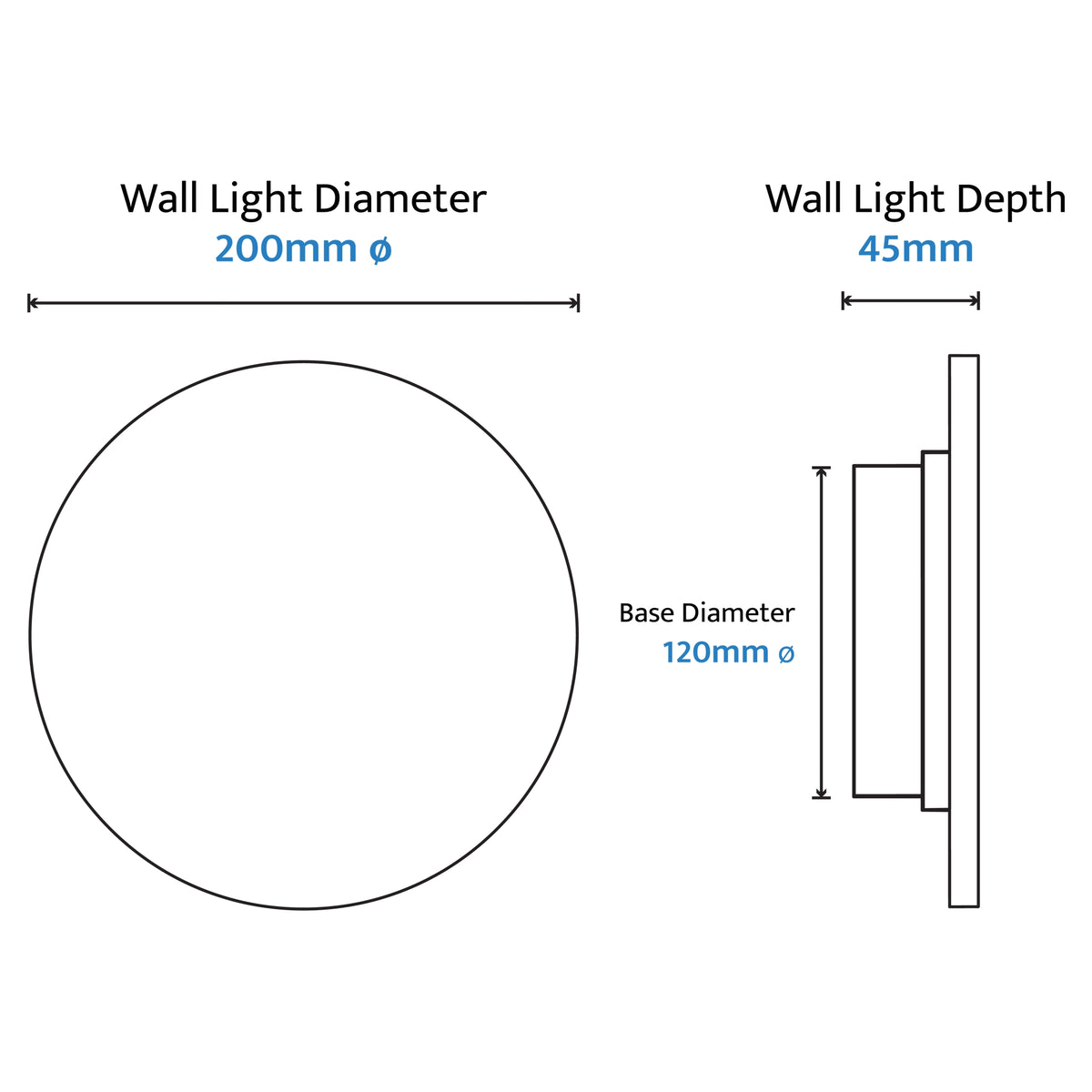 Orville Travertine Eclipse Round Wall Light