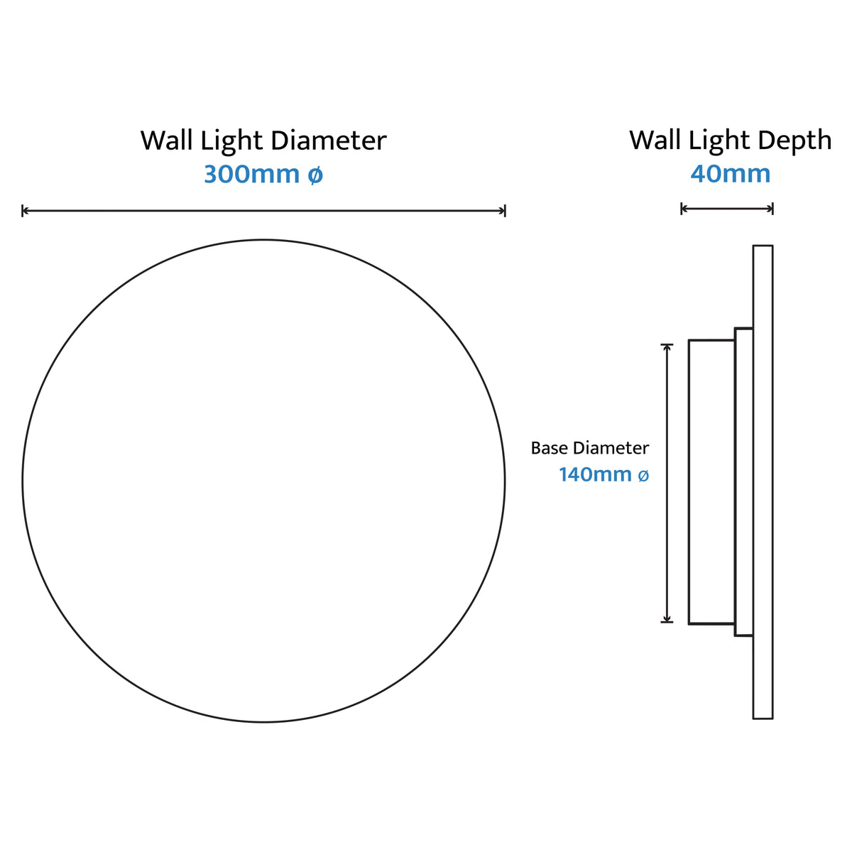 Orville Travertine Eclipse Round Wall Light