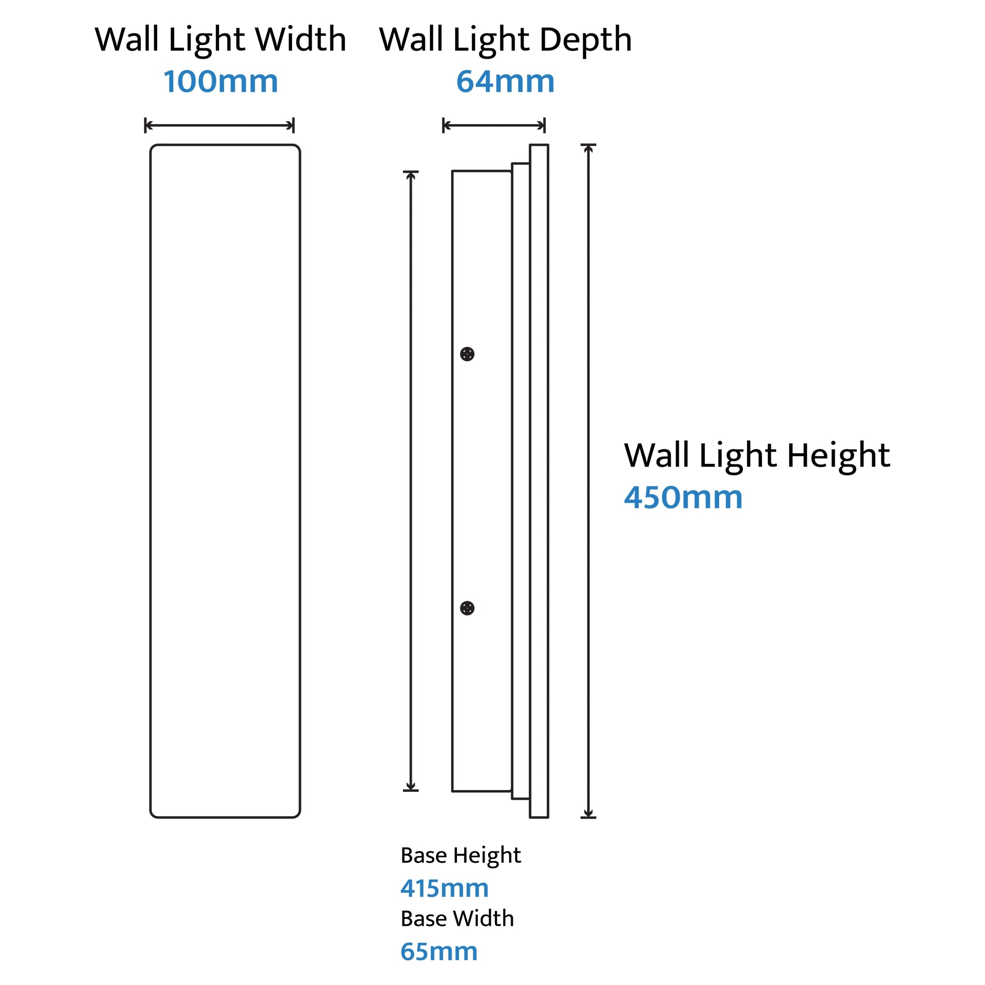Orville Travertine Rectangular Outdoor Wall Light