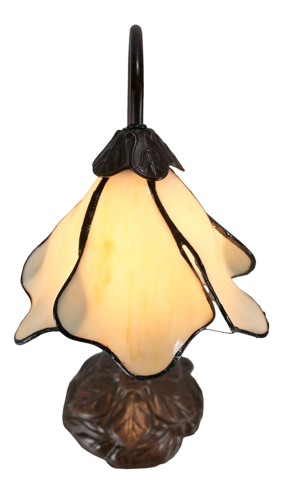 Lotus Tiffany Table Lamp Beige