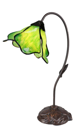 Lotus Tiffany Table Lamp Green
