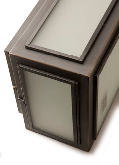 Lille Outdoor Wall Light Medium Frosted Glass
